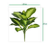 2 Ft Artificial Dieffenbachia Plant 25cm – tropical look without the upkeep